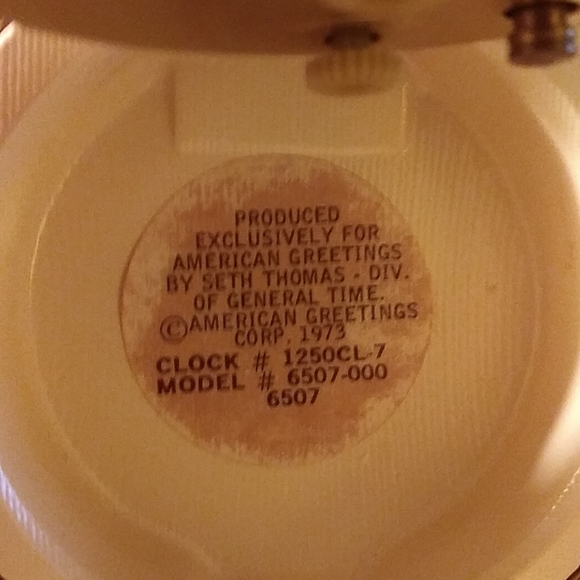 American Greetings Wind Up Alarm Clock - working - Picture 3 of 4